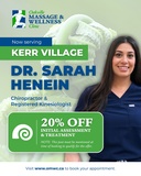 Please join us in welcoming Dr. Sarah Henein to the Kerr Village community!